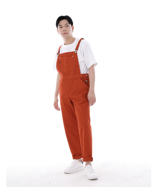 SAINTCREW(セントクルー)の「シティボーイボタンオーバーオール CBB-607 ブリック(サロペット/オーバーオール・メンズ・その他・MEDIUM/LARGE/X-LARGE)」の2枚目の写真