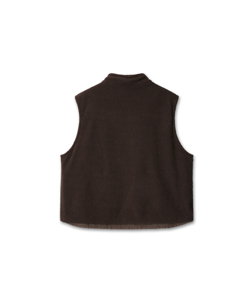 9999ARCHIVE(9999アーカイブ)の「Vintage Reversible Oxford Vest(ベスト・レディース・ブラウン・1/2)」の5枚目の写真