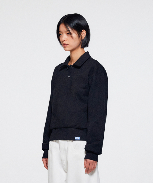 ERA(エラ)の「ユニセックス ERA ヘビーカラー スウェットシャツ - ブラック(スウェット・レディース・その他・SMALL/MEDIUM/LARGE)」の2枚目の写真