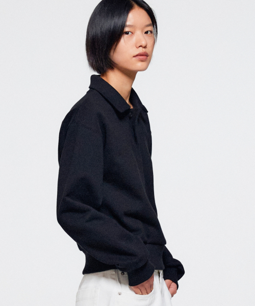 ERA(エラ)の「ユニセックス ERA ヘビーカラー スウェットシャツ - ブラック(スウェット・レディース・その他・SMALL/MEDIUM/LARGE)」の4枚目の写真