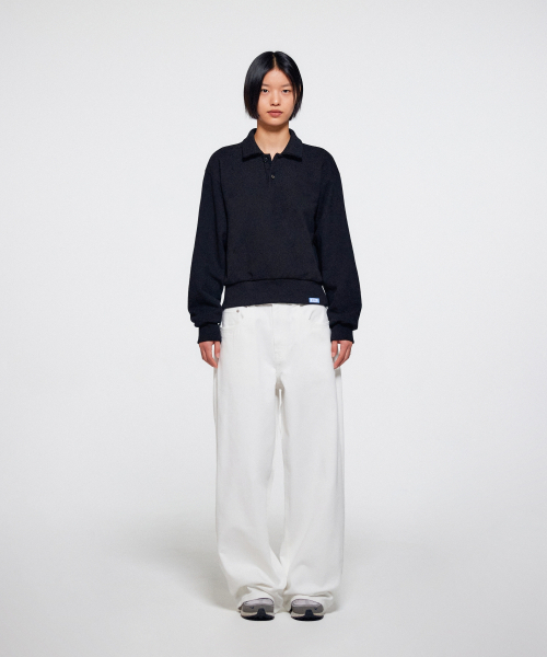 ERA(エラ)の「ユニセックス ERA ヘビーカラー スウェットシャツ - ブラック(スウェット・レディース・その他・SMALL/MEDIUM/LARGE)」の5枚目の写真