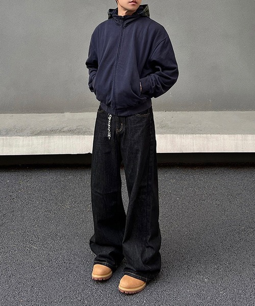 WESTBOY（ウエストボーイ）の「リジット ルーズ バギー ブラックデニムパンツ WO25W11PT01（デニムパンツ・メンズ・ブラック・XL/M/L）」の10枚目の写真