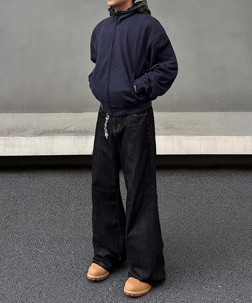 WESTBOY（ウエストボーイ）の「リジット ルーズ バギー ブラックデニムパンツ WO25W11PT01（デニムパンツ・メンズ・ブラック・XL/M/L）」の12枚目の写真