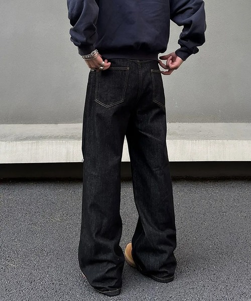WESTBOY（ウエストボーイ）の「リジット ルーズ バギー ブラックデニムパンツ WO25W11PT01（デニムパンツ・メンズ・ブラック・XL/M/L）」の14枚目の写真