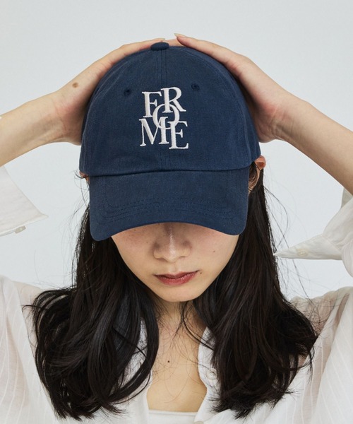 abahouse mavie(アバハウスマヴィ)の「【別注カラー登場】ロゴ刺繍キャップ(キャップ・レディース・スミクロ/サックスブルー/ブラウン/ネイビー/ブラウン系その他・フリー)」の4枚目の写真
