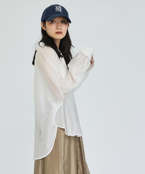 abahouse mavie(アバハウスマヴィ)の「【別注カラー登場】ロゴ刺繍キャップ(キャップ・レディース・スミクロ/サックスブルー/ブラウン/ネイビー/ブラウン系その他・フリー)」の12枚目の写真
