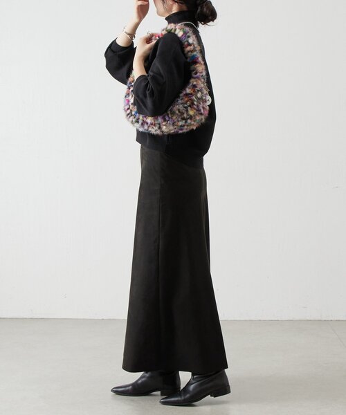 BEARDSLEY（ビアズリー）の「《MARCO MASI》ミンクファーMIXカラーバッグ（トートバッグ・レディース・パープル・FREE）」の5枚目の写真