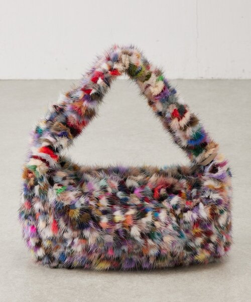 BEARDSLEY（ビアズリー）の「《MARCO MASI》ミンクファーMIXカラーバッグ（トートバッグ・レディース・パープル・FREE）」の9枚目の写真