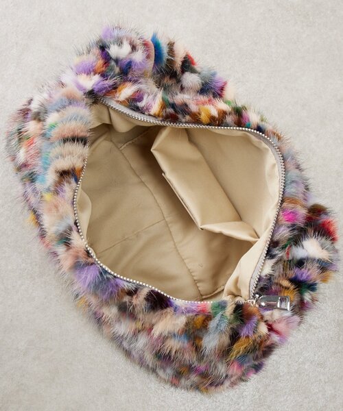 BEARDSLEY（ビアズリー）の「《MARCO MASI》ミンクファーMIXカラーバッグ（トートバッグ・レディース・パープル・FREE）」の12枚目の写真