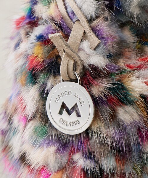 BEARDSLEY（ビアズリー）の「《MARCO MASI》ミンクファーMIXカラーバッグ（トートバッグ・レディース・パープル・FREE）」の14枚目の写真