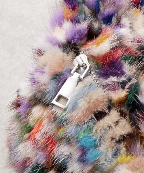 BEARDSLEY（ビアズリー）の「《MARCO MASI》ミンクファーMIXカラーバッグ（トートバッグ・レディース・パープル・FREE）」の15枚目の写真