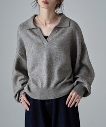 スキッパーポロニットプルオーバー