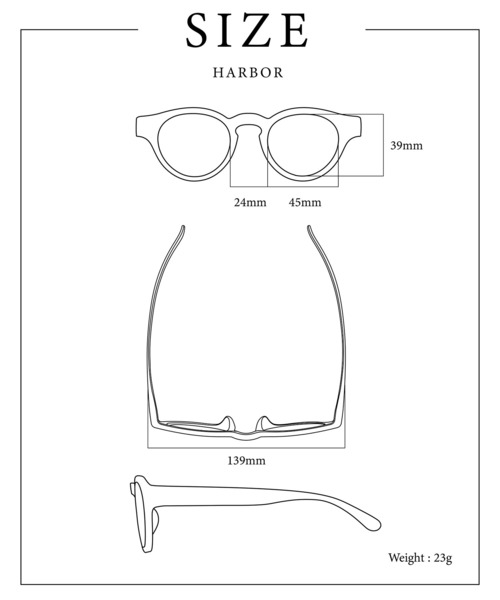 Jugaad14(ジュガードフォーティーン)の「【jugaad14】HARBOR CLEAR tortoise black(サングラス・メンズ・その他/その他1/その他3/その他2/その他4・FREE)」の11枚目の写真