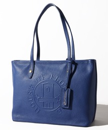 【HOUSE OF FLORENCE/ハウス オブ フローレンス】イタリアンレザー 型押しエンボス トートバッグ(M)