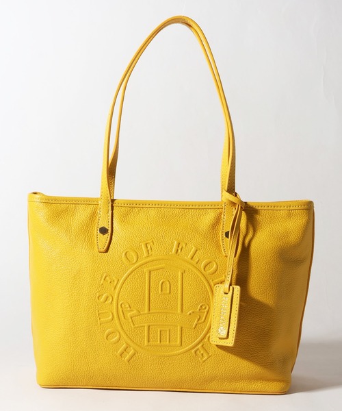 HOUSE OF FLORENCE(ハウスオブフローレンス)の「【HOUSE OF FLORENCE/ハウス オブ フローレンス】イタリアンレザー 型押しエンボス トートバッグ(M)(トートバッグ・レディース・ピンク/グリーン/ブラウン/イエロー/グレイッシュベージュ/ブラック/ブルー・FREE)」の9枚目の写真