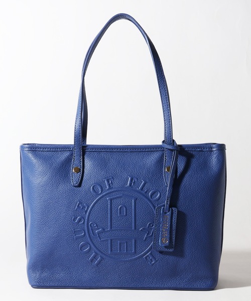 HOUSE OF FLORENCE(ハウスオブフローレンス)の「【HOUSE OF FLORENCE/ハウス オブ フローレンス】イタリアンレザー 型押しエンボス トートバッグ(M)(トートバッグ・レディース・ピンク/グリーン/ブラウン/イエロー/グレイッシュベージュ/ブラック/ブルー・FREE)」の13枚目の写真