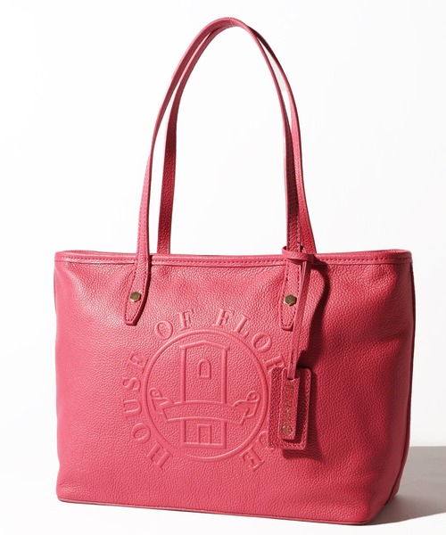 HOUSE OF FLORENCE(ハウスオブフローレンス)の「【HOUSE OF FLORENCE/ハウス オブ フローレンス】イタリアンレザー 型押しエンボス トートバッグ(M)(トートバッグ・レディース・ピンク/グリーン/ブラウン/イエロー/グレイッシュベージュ/ブラック/ブルー・FREE)」の20枚目の写真