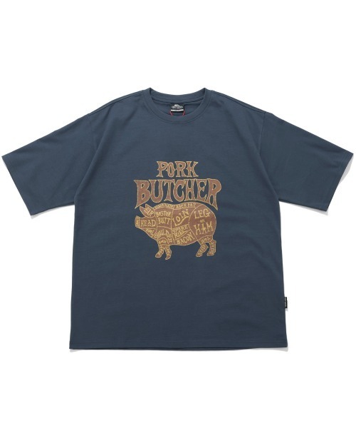 KRIFF MAYER(クリフメイヤー)の「プリント半袖T(ポーク)(Tシャツ/カットソー・メンズ・オフホワイト/レッド/チャコール/ネイビー・MEDIUM/LARGE/X-LARGE)」の3枚目の写真