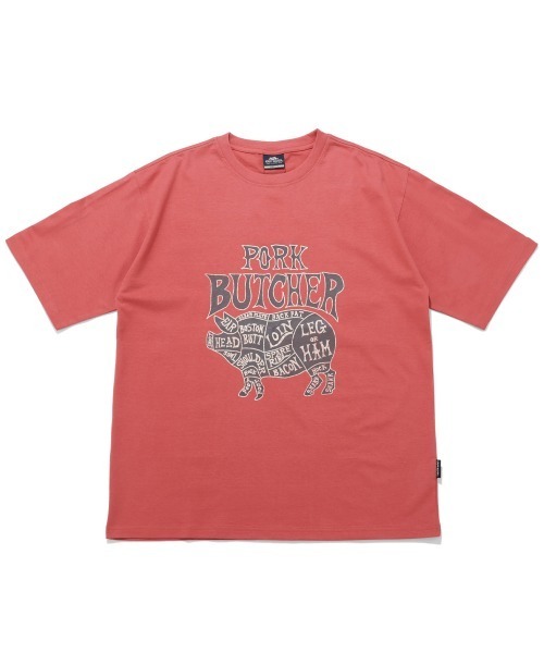 KRIFF MAYER(クリフメイヤー)の「プリント半袖T(ポーク)(Tシャツ/カットソー・メンズ・オフホワイト/レッド/チャコール/ネイビー・MEDIUM/LARGE/X-LARGE)」の4枚目の写真