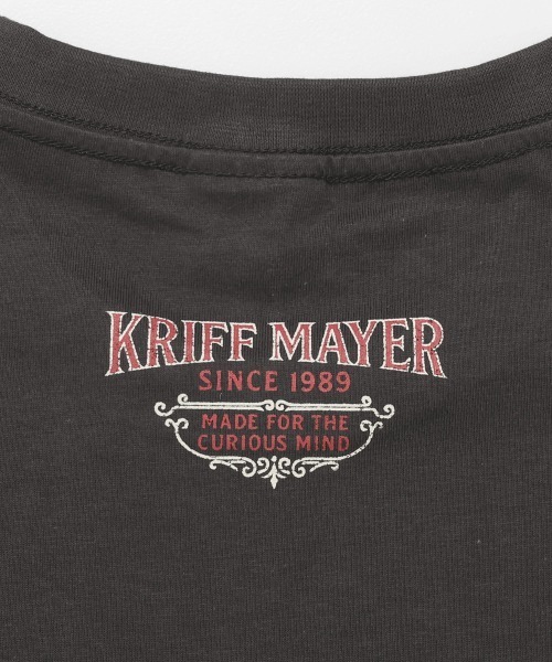 KRIFF MAYER(クリフメイヤー)の「プリント半袖T(ポーク)(Tシャツ/カットソー・メンズ・オフホワイト/レッド/チャコール/ネイビー・MEDIUM/LARGE/X-LARGE)」の9枚目の写真