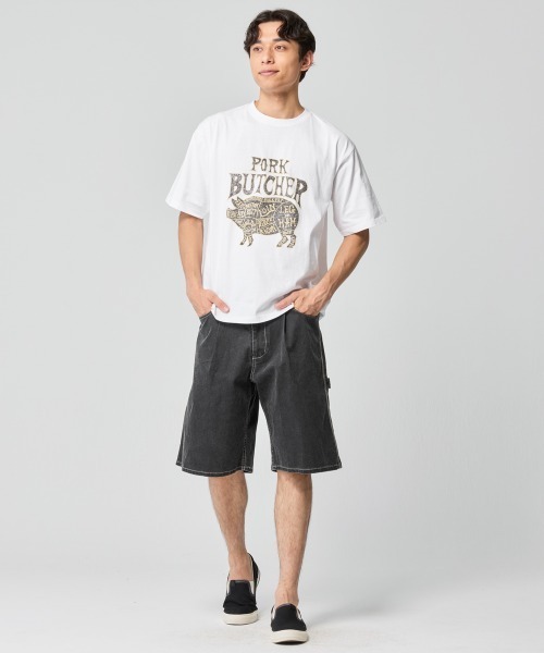 KRIFF MAYER(クリフメイヤー)の「プリント半袖T(ポーク)(Tシャツ/カットソー・メンズ・オフホワイト/レッド/チャコール/ネイビー・MEDIUM/LARGE/X-LARGE)」の19枚目の写真