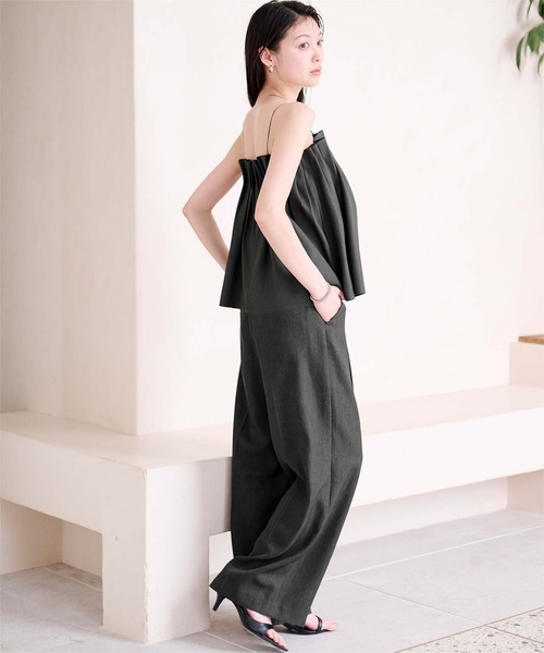 UR'S（ユアーズ）の「シェルプリーツキャミトップス（キャミソール・レディース・ホワイト/ブルー/チャコール・L/M/S）」の8枚目の写真