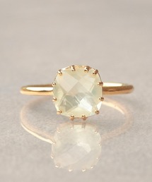 NOIR DE POUPEE | 【WEB限定】K18vermeil 12本爪天然石リング(リング)