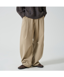 OWSA（オウサ）の「裏起毛ピンタックワイドパンツ（その他パンツ）」