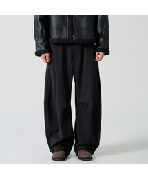 OWSA（オウサ）の「裏起毛ピンタックワイドパンツ（その他パンツ）」