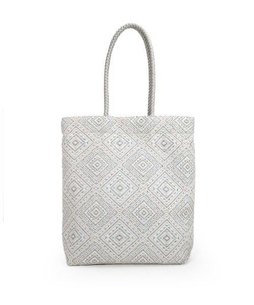 T・S・L（ティーエスエル）の「エスニック柄トートバッグ【詳細動画あり】（トートバッグ・レディース・ブラック/サックスブルー/ベージュ・FREE）」の3枚目の写真