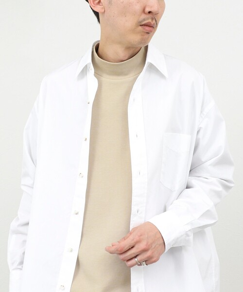 モックネック 長袖Tシャツ ロンT オーバーサイズ 26SS（Tシャツ
