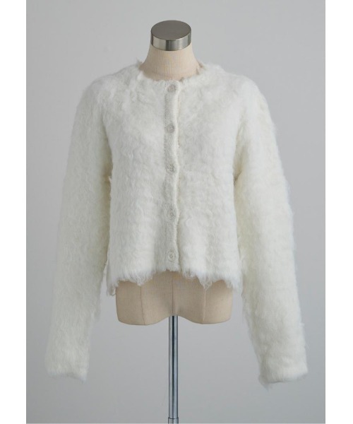 LUDICRUM(ルーディクルム)の「Cotton candy knit jacket(カーディガン/ボレロ・レディース・ベビーピンク/オフホワイト・FREE)」の11枚目の写真