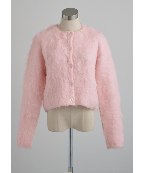 LUDICRUM(ルーディクルム)の「Cotton candy knit jacket(カーディガン/ボレロ・レディース・ベビーピンク/オフホワイト・FREE)」の12枚目の写真
