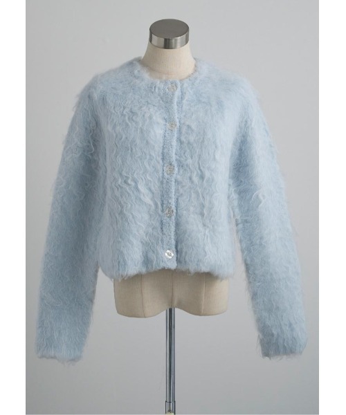 LUDICRUM(ルーディクルム)の「Cotton candy knit jacket(カーディガン/ボレロ・レディース・ベビーピンク/オフホワイト・FREE)」の13枚目の写真