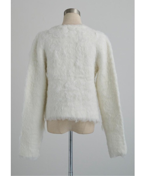 LUDICRUM(ルーディクルム)の「Cotton candy knit jacket(カーディガン/ボレロ・レディース・ベビーピンク/オフホワイト・FREE)」の14枚目の写真