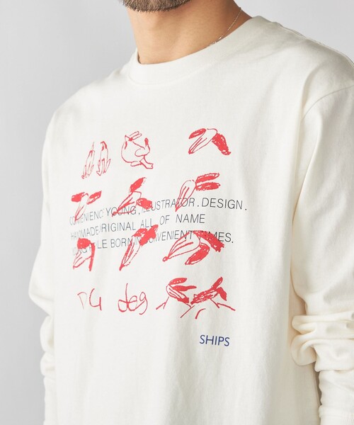 WEB限定/SHIPS別注】CONVENIENCEYOUNG: DOG LS T（Tシャツ/カットソー