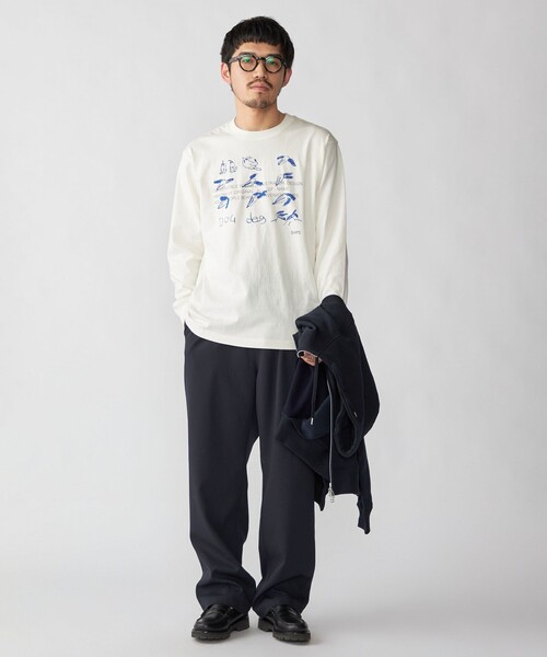 SHIPS(シップス)の「【WEB限定/SHIPS別注】CONVENIENCEYOUNG: DOG LS T(Tシャツ/カットソー・メンズ・ブルー/レッド・SMALL/MEDIUM/LARGE/X-LARGE)」の4枚目の写真