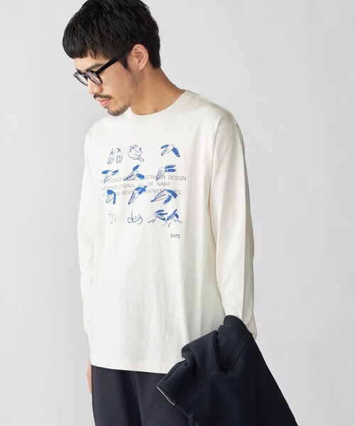 SHIPS(シップス)の「【WEB限定/SHIPS別注】CONVENIENCEYOUNG: DOG LS T(Tシャツ/カットソー・メンズ・ブルー/レッド・SMALL/MEDIUM/LARGE/X-LARGE)」の9枚目の写真