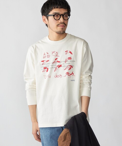 WEB限定/SHIPS別注】CONVENIENCEYOUNG: DOG LS T（Tシャツ/カットソー