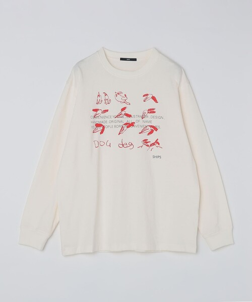 SHIPS(シップス)の「【WEB限定/SHIPS別注】CONVENIENCEYOUNG: DOG LS T(Tシャツ/カットソー・メンズ・ブルー/レッド・SMALL/MEDIUM/LARGE/X-LARGE)」の21枚目の写真