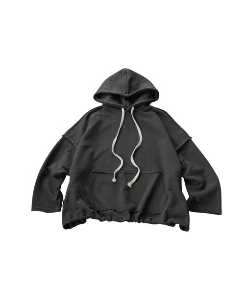 antiqua（アンティカ）の「裏毛 パーカー（パーカー・レディース・ブラック/チャコールグレー・ONESIZE）」の14枚目の写真