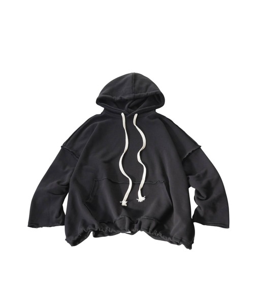 antiqua（アンティカ）の「裏毛 パーカー（パーカー・レディース・ブラック/チャコールグレー・ONESIZE）」の13枚目の写真