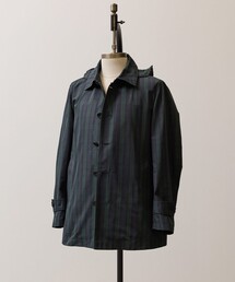 J.PRESS（ジェイプレス）の「春の通勤にも【オンオフ兼用 / ストレッチ / 撥水】フードデタッチャブル バルマカンショートコート（ステンカラーコート）」