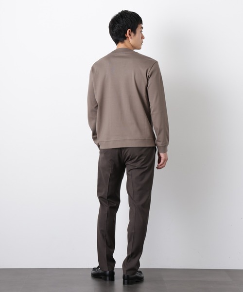 NANO universe（ナノユニバース）の「「FORMAL JERSEY」モックネックカットソー長袖（Tシャツ/カットソー・メンズ・ホワイト/グリーン系その他4/ブラック・M/S/L）」の17枚目の写真