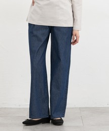 Honeys | デニムイージーパンツ（股下６６ｃｍ）(デニムパンツ)