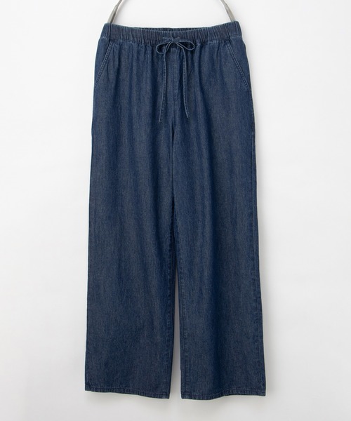 Honeys（ハニーズ）の「デニムイージーパンツ（股下６６ｃｍ）（デニムパンツ・レディース・ライトグレー/インディゴブルー/グレー/ブラック・S/M/LL/L）」の12枚目の写真