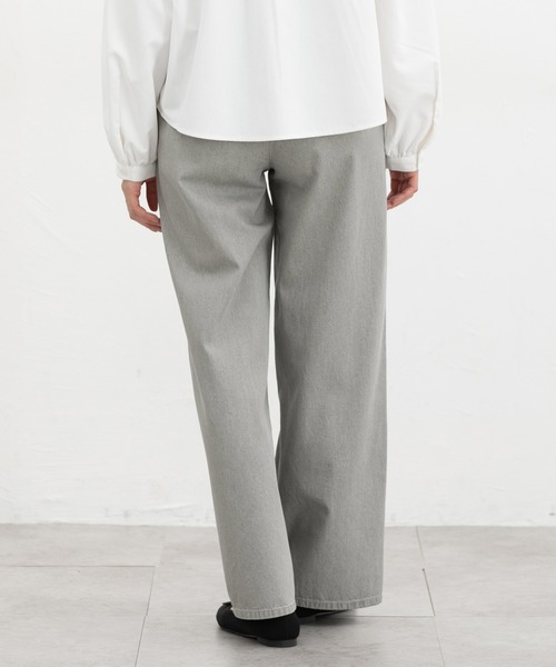 Honeys（ハニーズ）の「デニムイージーパンツ（股下６６ｃｍ）（デニムパンツ・レディース・ライトグレー/インディゴブルー/グレー/ブラック・S/M/LL/L）」の20枚目の写真