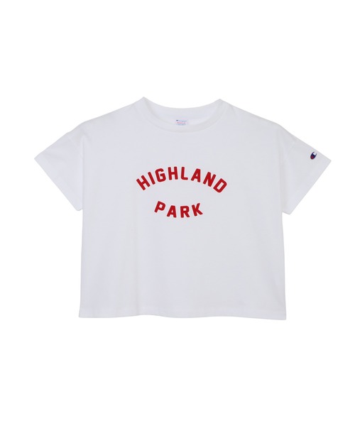 Champion（チャンピオン）の「【Champion/チャンピオン】レディース ショートスリーブTシャツ（Tシャツ/カットソー・レディース・ライトブルー/ホワイト/ライトオレンジ系1/オートミール/ネイビー・LARGE/MEDIUM）」の2枚目の写真