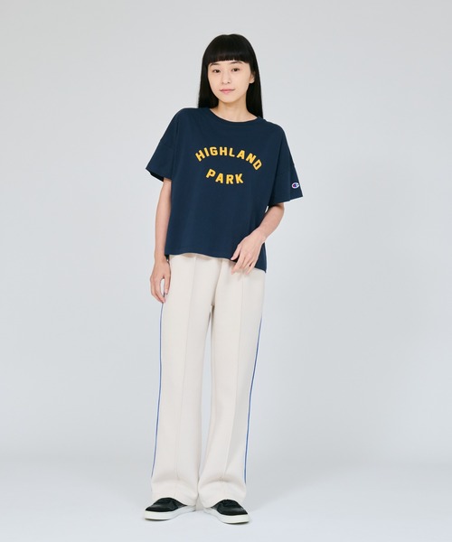 Champion（チャンピオン）の「【Champion/チャンピオン】レディース ショートスリーブTシャツ（Tシャツ/カットソー・レディース・ライトブルー/ホワイト/ライトオレンジ系1/オートミール/ネイビー・LARGE/MEDIUM）」の10枚目の写真