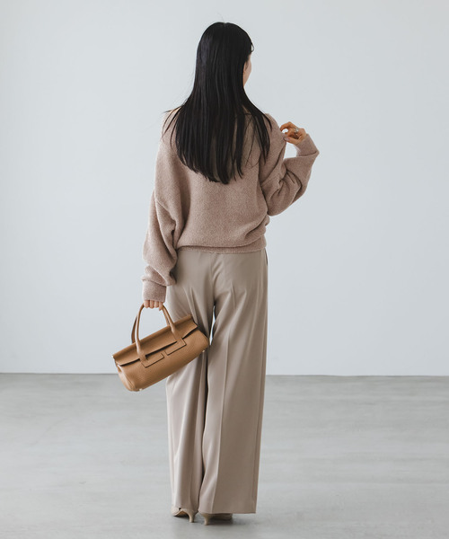 Noble（ノーブル）の「《WEB限定カラー・追加》ドライミックスモールニットプルオーバー（ニット/セーター・レディース・ベージュ/ライトグレー/ホワイト/サックスブルー/ベージュ系その他・FREE）」の19枚目の写真